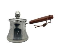 Pitycbo Cafetera Turca con Diseño de una Pieza Olla para Calentar Leche Derretidor de y Sartén para Salsas Hecha en Acero Inoxidable Resistente, tal como se describe, 250ml