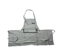 Pitycbo Delantal Ajustable para Artistas con Bolsillos, Delantal de Cocina, Delantal Multiusos, Delantal de Arte, Delantal de Pintura para Jardinería, Gris