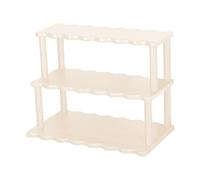 Pitycbo Elegante Organizador de 3 Niveles para Maquillaje Y Artículos de Oficina, Blanco, tal como se describe