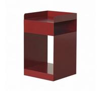 Pitycbo Nórdico Mesa Auxiliar Mueble de Mitad de Siglo Gabinete de Almacenamiento de Noche con Estructura de Acero al Carbono y Estantes Abiertos Adecuado, Azul