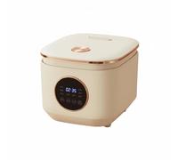 Pitycbo Olla Eléctrica Multifuncional Olla Vaporera Cocedor Inteligente con Temporización y Protección Contra Sobrecalentamiento Cubeta Antiadherente sin, Blanco Arroz