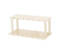 Pitycbo Organizador de Escritorio para Maquillaje, Estilo Rústico, para Sala de Estar, Dormitorio, Encimera Y Oficina, Blanco, tal como se describe