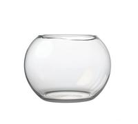 Pitycbo Pecera de Vidrio Tazón de Cristal Pecera Redonda Acuario Transparente Recipiente para Plantas Material de Vidrio Engrosado y Saludable Bordes Pulidos, 肚径25CM, 肚径25CM（裸缸）