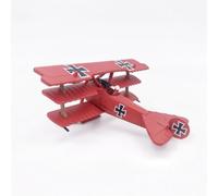 Pitycbo Réplica de Avión de Aleación Avión Miniatura a Escala 1/72 Maqueta Coleccionable Modelo Estático con Hélice Fija y Acabado Detallado Adecuada para, 1/72 Barón Rojo