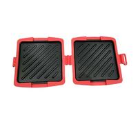 Pitycbo Sandwichtoaster Herramienta Sandwich Cocina Resistente Antiadherente Fácil Manejo Almacenamiento Compacto Adecuado para Estudiantes Casas Pequeñas Comidas Diarias, Rojo, Conexión, Sarga