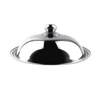 Pitycbo Tapa Redonda de Acero Inoxidable para Sustitución con Funda para Sartén Cazo Wok Resistente al Fácil de Lavar Adecuada para Cocina, 34 Cm