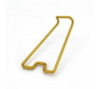 Pitycbo te para Marco de Fotos Caballete Atril Porta Placas de Metal sin Taladros Ni Clavos para Proteger Muebles Estructura de Hierro Resistente para Piezas, Dorado, Grande