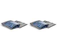 Più Easybag Funda TNT para Camisas y jerséis, Tela, Color Ceniza, 33.0 x 45.0 x 5.0 cm (Paquete de 2)