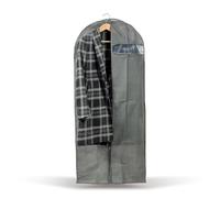 Più easybag Saco Funda TNT para Vestidos y Abrigos, Tela, Cenizas, 61.0 x 5.0 x 137.0 cm