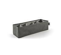 Più EasyBox Organizador Cajón TNT 5 plazas, Tela, Cenizas, 12.0 x 40.0 x 11.0 cm