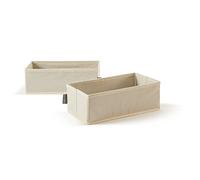 Più EasyBox Organizador Cajón TNT, Tela, Crudo, 28.0 x 14.0 X 9.0 cm
