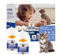 Piuess Feromonas para Gatos Relajantes Difusor Antiestres Tranquilizantey Calmante Anti Estres Gato Perros ArañAzos Soluciona Signos EstréS Cambios Marcaje Conflictos Insípido(2 Tapón + 2 Recambios)