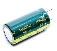 PIUHRKLEVD 2PCS Low ESR/Impedance High Frequency 35v 10000UF Aluminum electrolytic Capacitor Size 18 * 35mm
