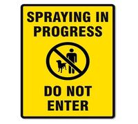 PIUHRKLEVD Agricultural Spraying Zone Do Not Enter Rustproof Metal Sign 12x8 Inch