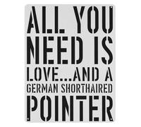 PIUHRKLEVD Classic Short Haired Pointer Mom Metal Tin Sign 8 X 12 in Elegant Dog Lady Plaque for Patio Sunroom