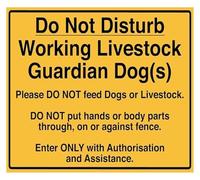 PIUHRKLEVD Do Not Touch Working Farm Dog Tin Sign 12x8 Inch