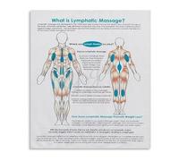 PIUHRKLEVD Facial Lymphatic System Anatomy Poster Health Wellness Guide Vintage Metal Tin Sign for Home Decor Room Relaxation Space 8 X 12 in