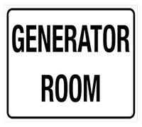 PIUHRKLEVD Generator Room Notice Keep Clear Metal Tin Sign 12x8 Inch