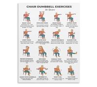 PIUHRKLEVD Gentle Dumbbell Moves From A Chair Senior Wellness Metal Plaque 12x8 Inch