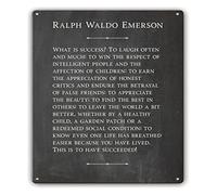 PIUHRKLEVD Home Office Decor Metal Tin Sign What is Success Motivational Quote Inspirational Wall-Art for Living Room 8 X 12 inch