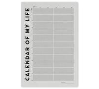 PIUHRKLEVD How Many Weeks Poster Life Calendar Chart Motivational Perspective Wall-Art for Office Home(Unframed,16x24inch(40x60cm))