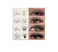 PIUHRKLEVD Lash Technician Guide Metal Wall-Art Eyelash Styles Chart for Classic Volume Hybrid Salon Decor Beauty Room Sign 8 X 12 in