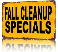 PIUHRKLEVD Leaf Removal Specials Fall Season Aluminum Sign 8 X 12 in
