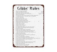 PIUHRKLEVD Live By Your Own Rules Motivational Quote Vintage Metal Sign Inspirational Wall-Art Decor 8 X 12 in