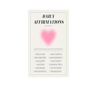PIUHRKLEVD Motivational Heart Metal Wall-Art Modern Daily Affirmations Print Mindfulness Quote Sign for Vibes Home Decor Office Yoga Studio 8 X 12 in