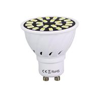 PIUHRKLEVD Pack of 4, LED Diode Bulbs AC110V 8W E27/MR16/GU10 SMD5733 Chip 18/24/32LEDs No Spotlight Lamp Household Bulbs(Cool White,110V GU10)