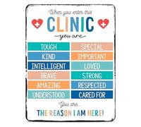 PIUHRKLEVD Soothing Mental Health Metal Sign Motivational Quote Therapeutic Decor Inspirational Wall-Art for Office Clinic Room Waiting Library 8 X 12 inch