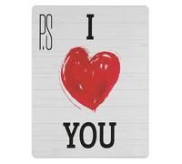 PIUHRKLEVD Valentine Love Metal Sign I You Rustic Farmhouse Wall-Art for Home Wedding Couple Him Her Gift (8 X 12 in)