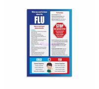 PIUHRKLEVD Wellness Tips Poster Guide to a Healthy Immune System Canvas Wall-Art Educational for Clinic Waiting Room and Home Office(Unframed,16x24inch(40x60cm))