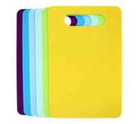 Piuluvor® Juego de Tablas de Cortar, 6 Piezas Tabla de Cortar pequeña Tabla de Desayuno Antideslizante 29 x 19 cm Tabla de Cortar Tabla de Cocina para Verduras Fruta Carne Pan (6 Colores)