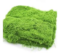 Piuluvor® Musgo Artificial Decoracion 200g Plantas Decorativas Artificiales Musgo Nailon Planta Artificial Musgo para Belenes Jardines Eternos Pared Acuario Modelismo (Verde Claro)