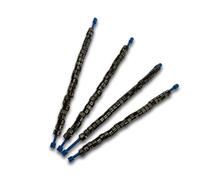 PIUMER - Anillas Tipo Federativo para EXÓTICOS 2025 Tira 25uds 2.5mm POLICARBONATO (Negro)