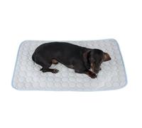 Piumer Esterilla Refrigerante para Perros y Gatos, Medidas 90 x 50 cm, Acolchada con Burbujas, Colores Claros