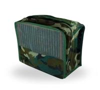 PIUMER - Funda para Jaulas de reclamo de Silvestrismo en Tela Camuflaje/Militar, con Rejilla para VENTILACIÓN