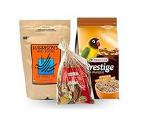 PIUMER - Pack Ahorro para agopornis Harrison 454 gr + MIXTURA VERSELE Premium 1 kg + PANIZO 110 gr