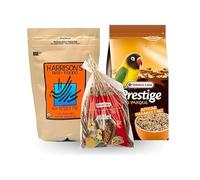 PIUMER - Pack Ahorro para agopornis Harrison 454 gr + MIXTURA VERSELE Premium 1 kg + PANIZO 300 gr