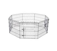 Piumer- Parque Metálico Plegable para Perros IBAÑEZ Bajo 8 Paneles de 61x61cm
