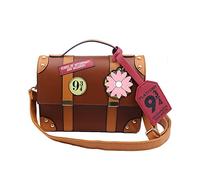 PIUMOJ Bolso Bandolera Harry, Bolso de Harry Mujer, Potter Bolso Satchel, Mágico Bolsa de Cuerpo Cruzado, Wizard Saco Bandolera, Bandolera Ajustable, PU, Marrón