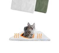 PiuPet Alfombrilla calefactora 60 x 45 cm I alfombrilla autocalentante para gatos I Cojín para gatos I Manta calefactora eléctrica I sin electricidad ni pilas | Alfombra calefactora gato (blanco)