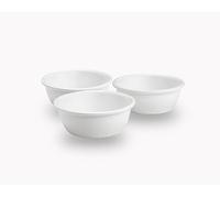 PiuPet Juego de 3 Cuencos de Cerámica para Gatos y Perros Pequeños, 250 ml | Comedero elevado ergonómico con soporte de bambú, gres apto para lavavajillas, antideslizante y fácil de limpiar