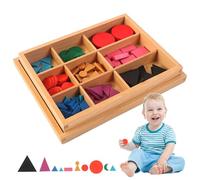 PIUpiuLIANG Materiales lingüísticos Montessori, Juguetes de Madera Montessori para geometría y gramática, Juguetes educativos Suaves y Seguros para niños 3 años de Materiales lingüísticos