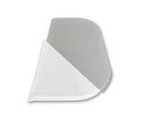 PÍUR Funda de colchón de bebé de 89 x 51 cm, 100 % bambú, para camas auxiliares BabyBay, Öko-Tex, 100, hipoalergénica y refrescante, fabricada en Alemania (blanco + gris)
