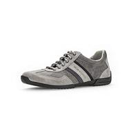 Pius Gabor Hombre Zapatillas, de Caballero Zapatillas Bajas,Cuero Certificado, Plantilla Intercambiable,Gris (Midgrey),43 EU / 9 UK