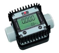 PIUSI Contador Digital de Turbina para AdBlue/Urea/DEF/Agua con Pantalla para Caudales de hasta 120 l/min, Presión 10 bar, Conexión M/H 1” BSP y Pantalla Giratoria en 4 Direcciones | K24 F0040710A