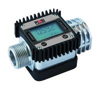 PIUSI Contador Digital de Turbina para Gasóleo, Caudal hasta 120 l/min, Presión 20 bar, Conexión M 1” BSP - F 1” BSP | K24 F00408100