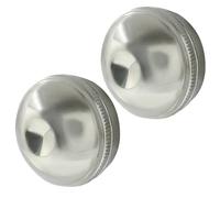 Piutouyar 2 tapas de rosca de cabeza de flauta, accesorios de reparación de piezas de reparación de cabeza de flauta plateada